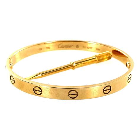 authentic used cartier love bracelet.